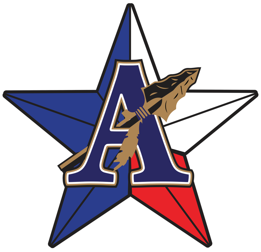 Star logo with a blue 